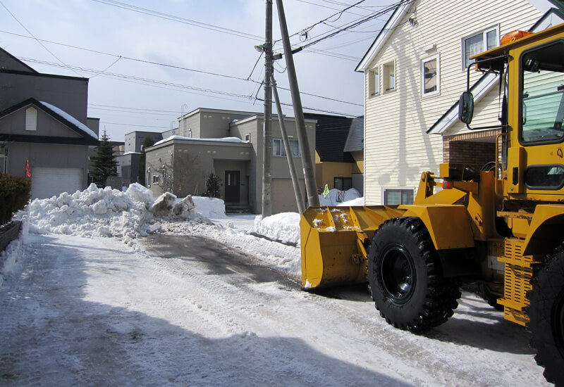 住宅地道路の除雪・排雪1